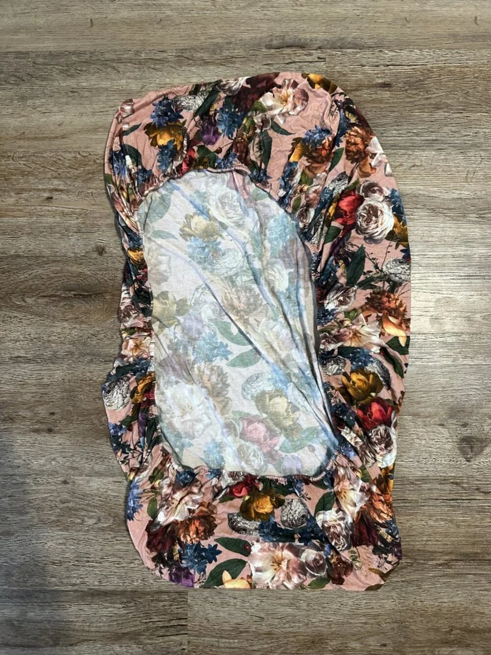 Posh Peanut Crib Sheet Bamboo Floral Rose Fitted